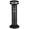 Rubbermaid Commercial Infinity Ultra-High Capacity Smoking Receptacle, 6.7gal, 41.5"H, Black FG9W3400BLA